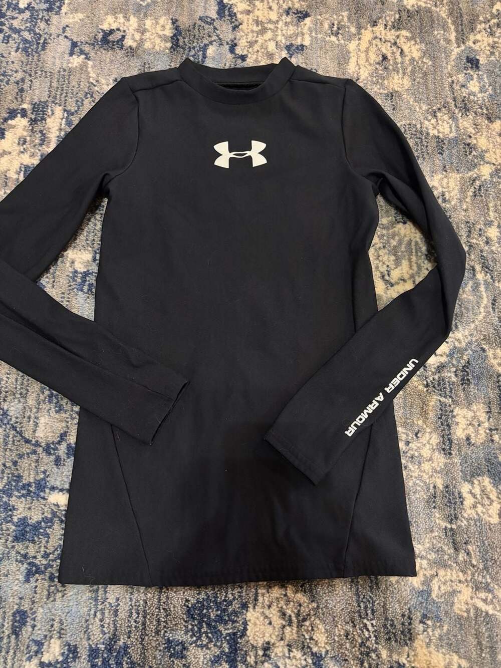 Under Armour ColdGear Mock Neck Long Sleeve Size YMD